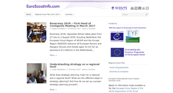 Desktop Screenshot of euroscoutinfo.com